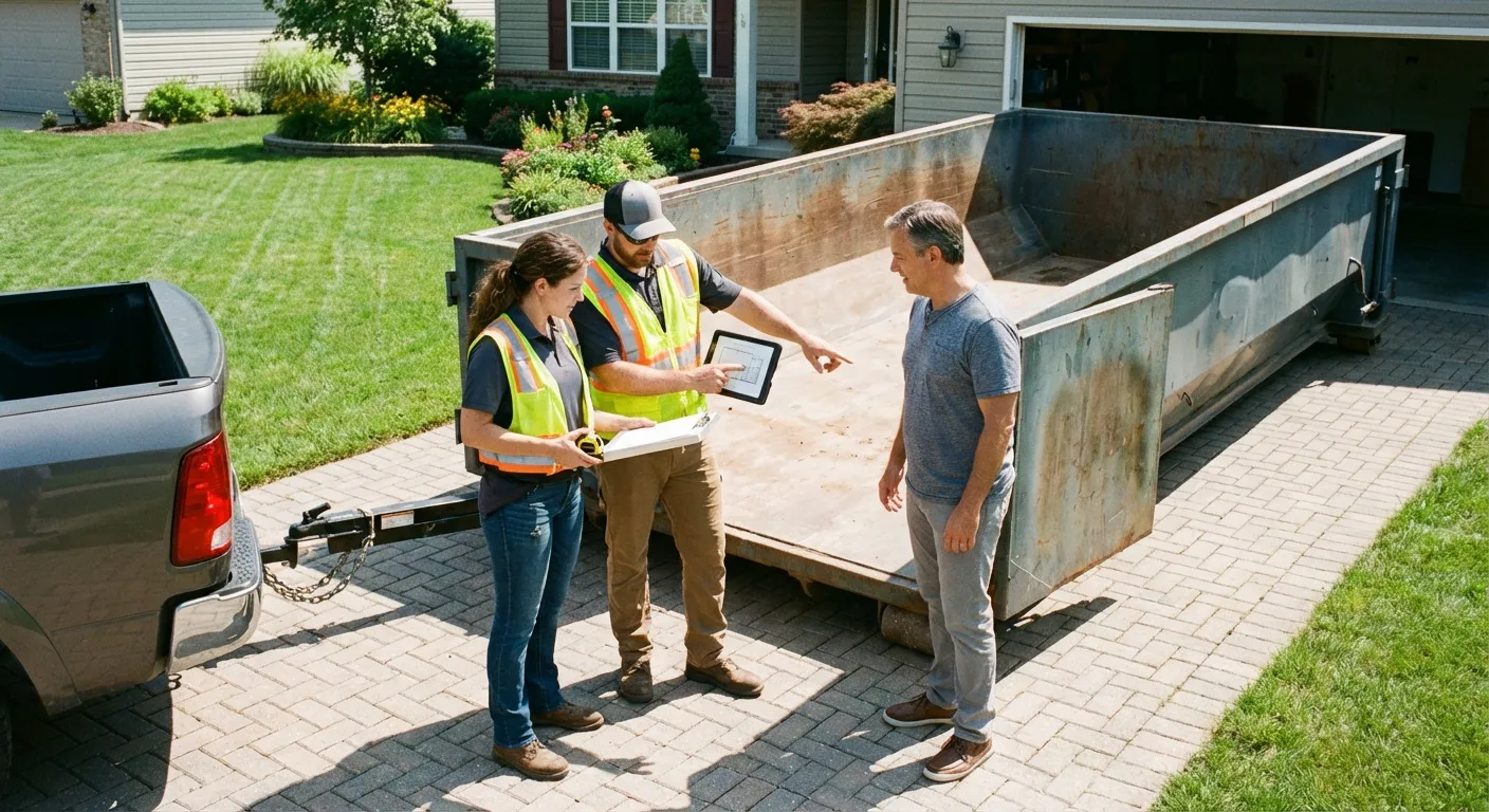 10 Yard Dumpster Rental Process in College Station, TX