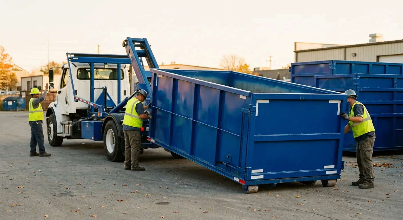 Commercial waste management and dumpster rental logistics in College Station, TX