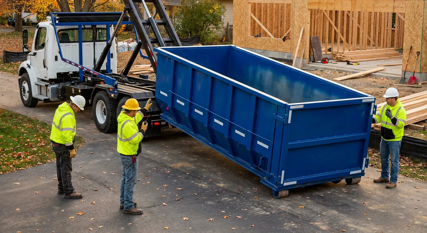 Construction dumpster delivery and waste management in College Station, TX